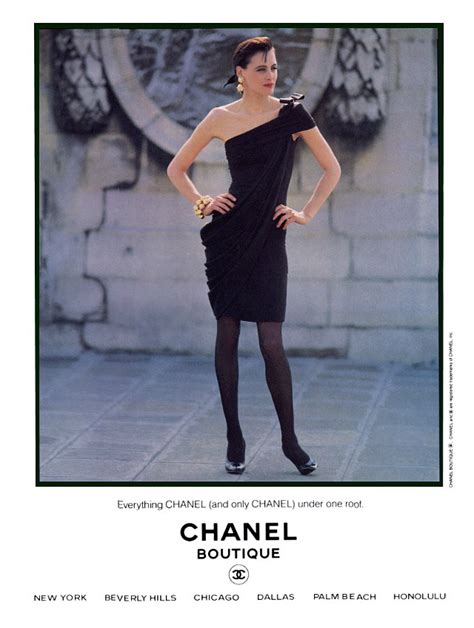 ines chanel magazine ad black dress|Chanel Ad .